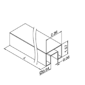 line-drawing-rectangular-slot-tube